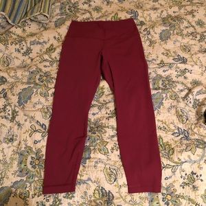 Pink full length leggings